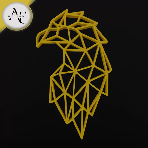 Eagle - Geometric - 2D Wall Art Decor - Model preview 1