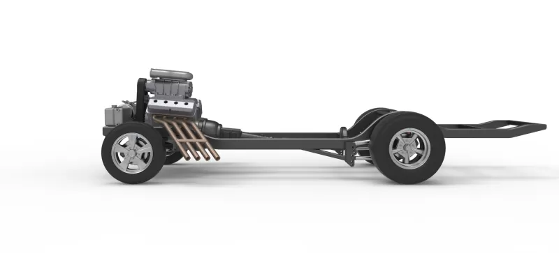 Chassis of Gasser Version 3 Scale 1:25 - Model preview 6