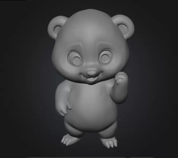 baby panda - Model preview 1