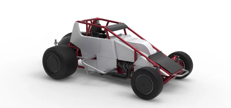 Dirt Silver Crown Car Scale 1:25 - Model preview 24