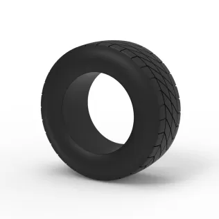 Vintage dirt tire Version 4 Scale 1:25