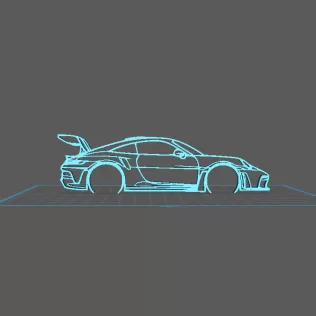 Porsche - 992 GT3 RS Wall Art