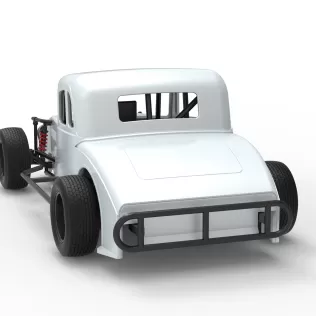 Canadian vintage modified stock car Scale 1:25 - Model thumbnail 14