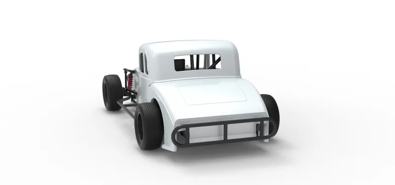 Canadian vintage modified stock car Scale 1:25 - Model preview 14