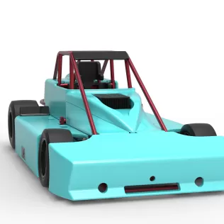 Experimental Pavement Silver Crown Car Version 3 Scale 1:25 - Model thumbnail 26