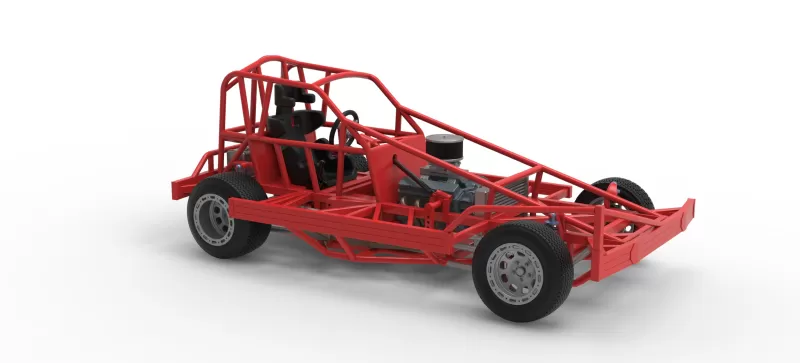 BriSCA Formula 1 Stock Car Base for Dirt Version 2 Scale 1:25 - Model preview 24