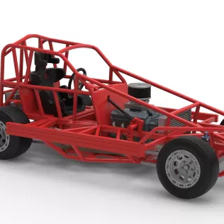 BriSCA Formula 1 Stock Car Base for Dirt Version 2 Scale 1:25 - Model thumbnail 24