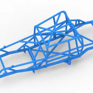 Frame of Canadian vintage modified stock car Scale 1:25 - Model thumbnail 2