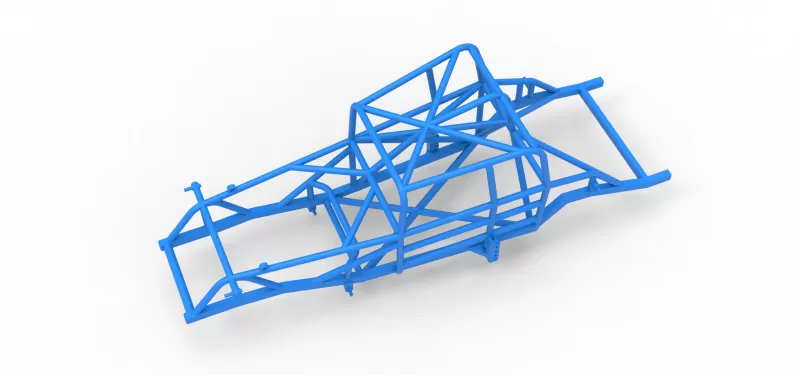 Frame of Canadian vintage modified stock car Scale 1:25 - Model preview 2