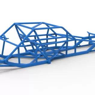 Frame of Vintage Asphalt Modified stock car V2 Scale 1:25 - Model thumbnail 14