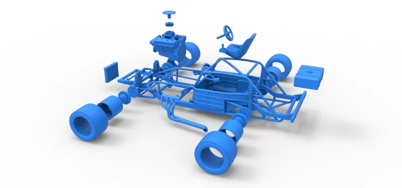 Vintage Asphalt Modified stock car Base V5 Scale 1:25 - Model preview 26