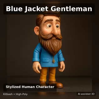 Whimsical Character Pack – Kitbash High-Poly Figure Collection ( - Model thumbnail 10