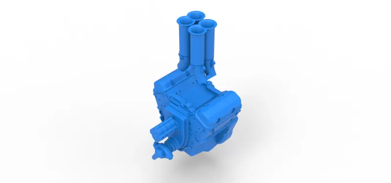 Engine V4 Scale 1:25 - Model preview 12