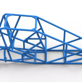 Frame of Silver Crown Car Scale 1:25 - Model thumbnail 14