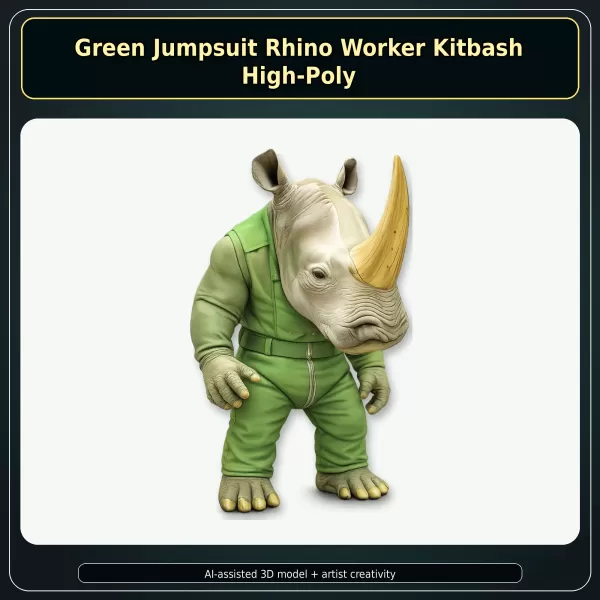 Anthro Animal Character Collection – Adventure Mascot Kitbash - Model preview 10