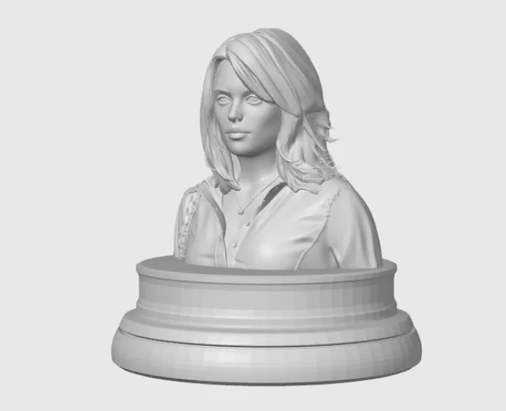 Rachel McAdams 3D Bust - Model preview 4