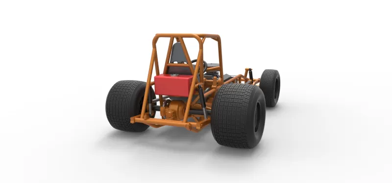Vintage Sprint car Base Version 2 Scale 1:25 - Model preview 18