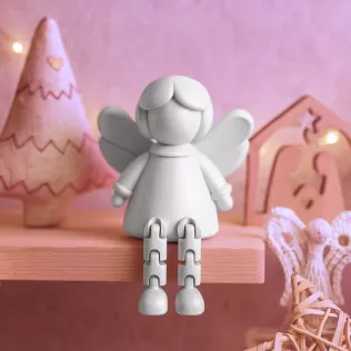 Flexi Angel Figure | Guardian Angel Christmas Decor - Model thumbnail 5