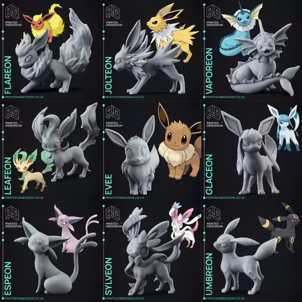 45 Pokemon STL file - Model preview 3