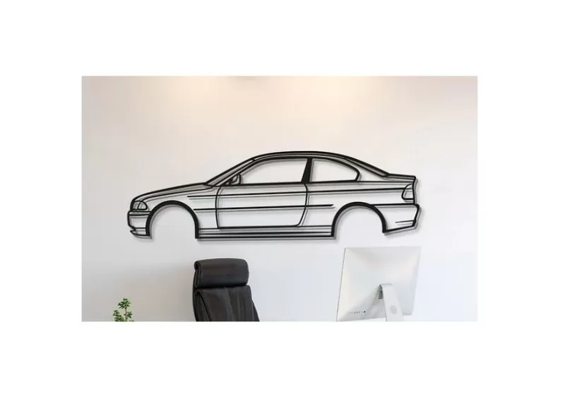 BMW - E46 Coupe Wall Art - Model preview 1