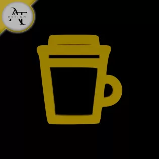 Simple Coffee Cup Symbol - 2D Art