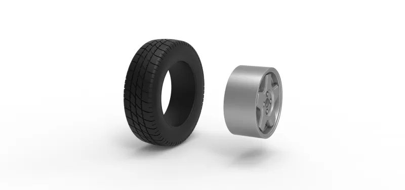 Front wheel of BriSCA Formula 2 Stock Car Scale 1:25 - Model preview 10