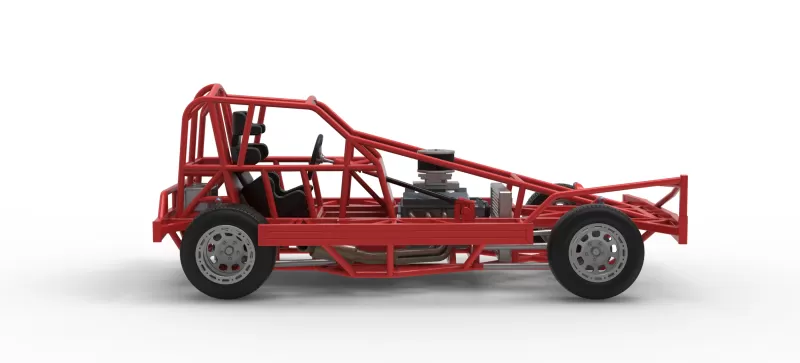 BriSCA Formula 1 Stock Car Base for Dirt Version 2 Scale 1:25 - Model preview 22