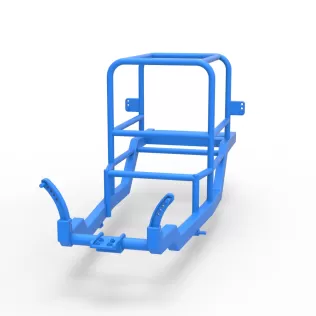 Frame of Vintage Supermodified stock car V2 Scale 1:25 - Model thumbnail 4