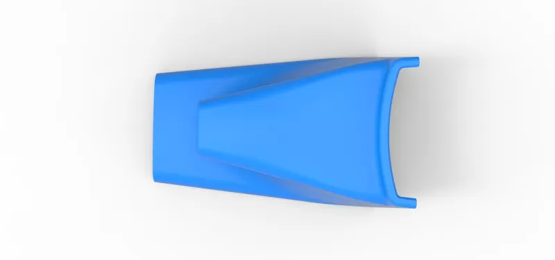 Air Scoop of Pavement Silver Crown Car Scale 1:25 - Model preview 9