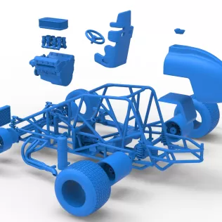 Dirt Silver Crown Car Base Scale 1:25