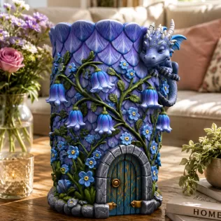 Enchanted Dragon Flower Tower Vase