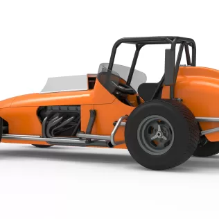 Dirt Silver Crown Champ car Version 2 Scale 1:25 - Model thumbnail 13