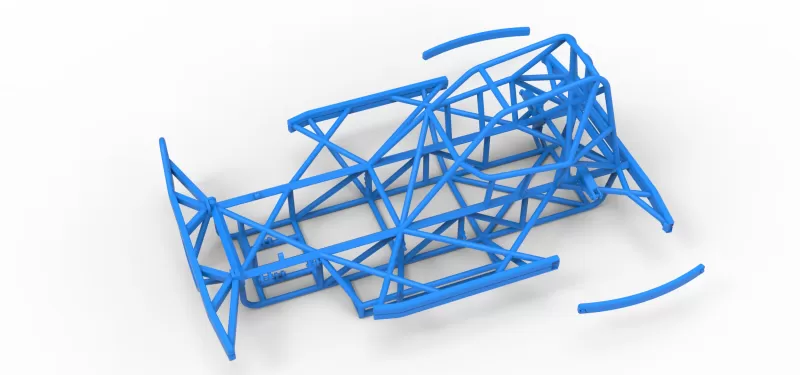 Frame of BriSCA Formula 2 Stock Car Scale 1:25 - Model preview 20