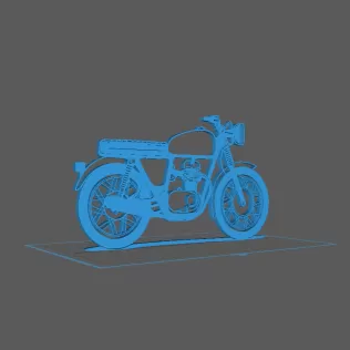 Honda - SL 350 Wall Art - Model thumbnail 1