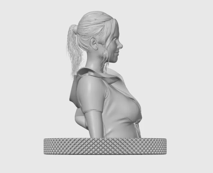 Kristen Bell 3D Bust Print - Model preview 9