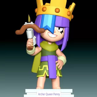 Archer Queen Penny - Model thumbnail 2