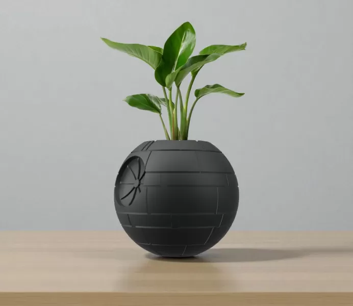 Star Wars Death Star plant pot - Model preview 1