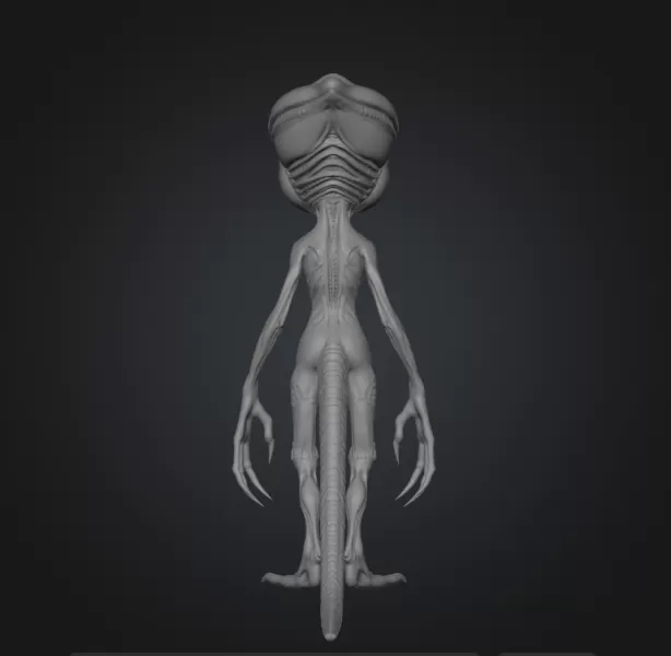 Sci-fi Alien - Model preview 3