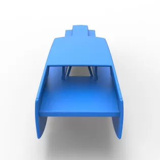 Shell of Vintage Dirt Modified stock car Version 5 Scale 1:25 - Model thumbnail 13