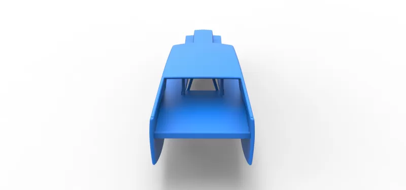 Shell of Vintage Dirt Modified stock car Version 5 Scale 1:25 - Model preview 13