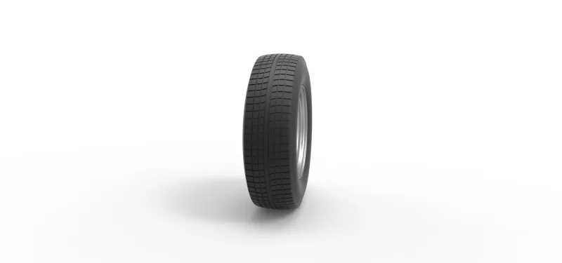Car wheel 11 Scale 1:25 - Model preview 3