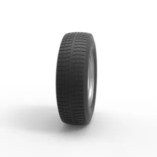 Car wheel 11 Scale 1:25 - Model thumbnail 3