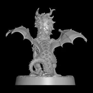 Baby Dragon stl file 3d printing, 3d print file, miniature - Model thumbnail 4