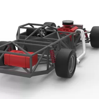 Vintage Asphalt Outlaw Super late model Base Scale 1:25 - Model thumbnail 18