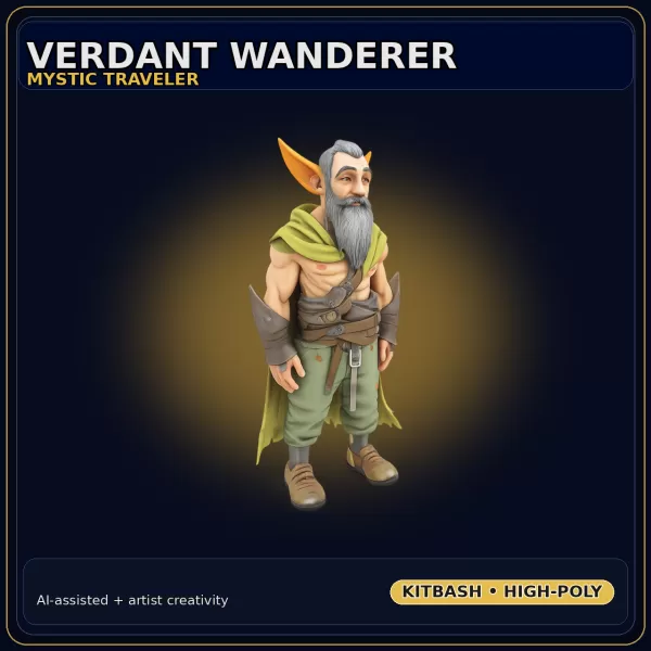 Fantasy Character Collection – Stylized Adventurer Kitbash Pack - Model preview 20