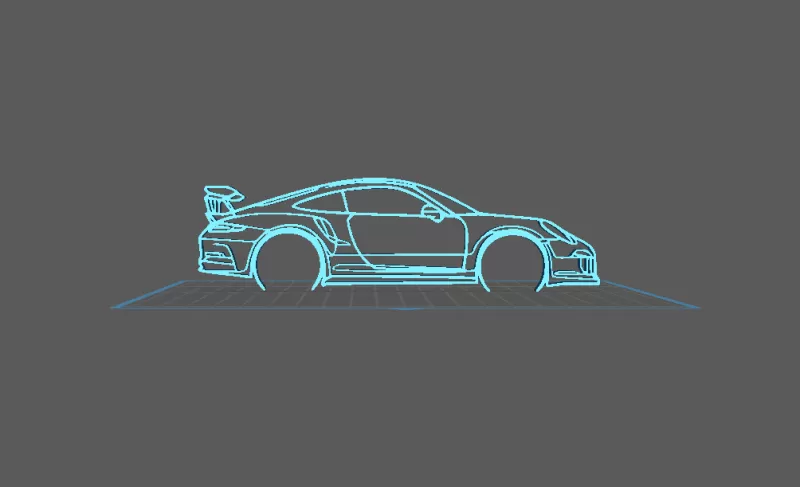 Porsche - 911 GT3 RS Wall Art - Model preview 2