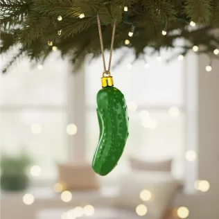 Pickle Ornament | Funny Christmas Holiday Tree Decoration - Model thumbnail 5