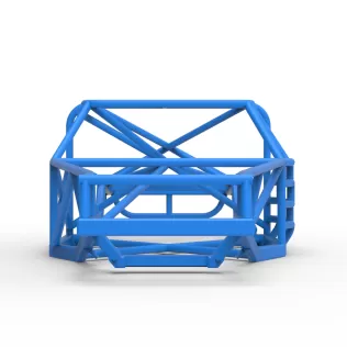 Frame of Vintage Dirt late model Race car Scale 1:25 - Model thumbnail 5