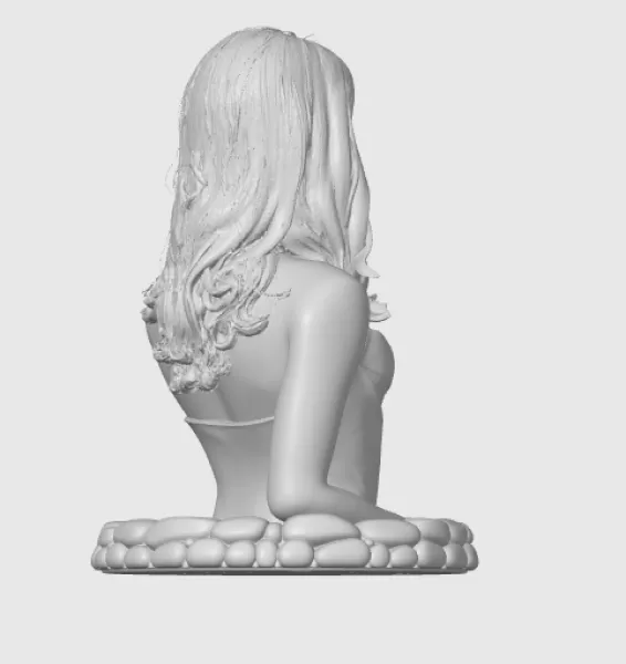Jessica Alba 3D Bust - Model preview 9