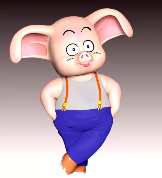 Oolong - Dragon Ball - Model preview 7